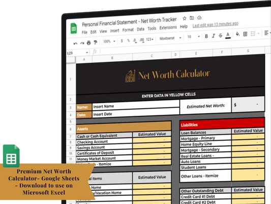 Net Worth Calculator - Personal Financial Statement